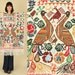ViNtAgE 60's Peacock Mexican Embroidered NeedlePoint Poncho Cape Sweater