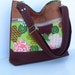 Colorblocked in Lime Origami Flowers (adjustable strap)