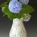 Large Porcelain Vase with Blue Floral Grasses