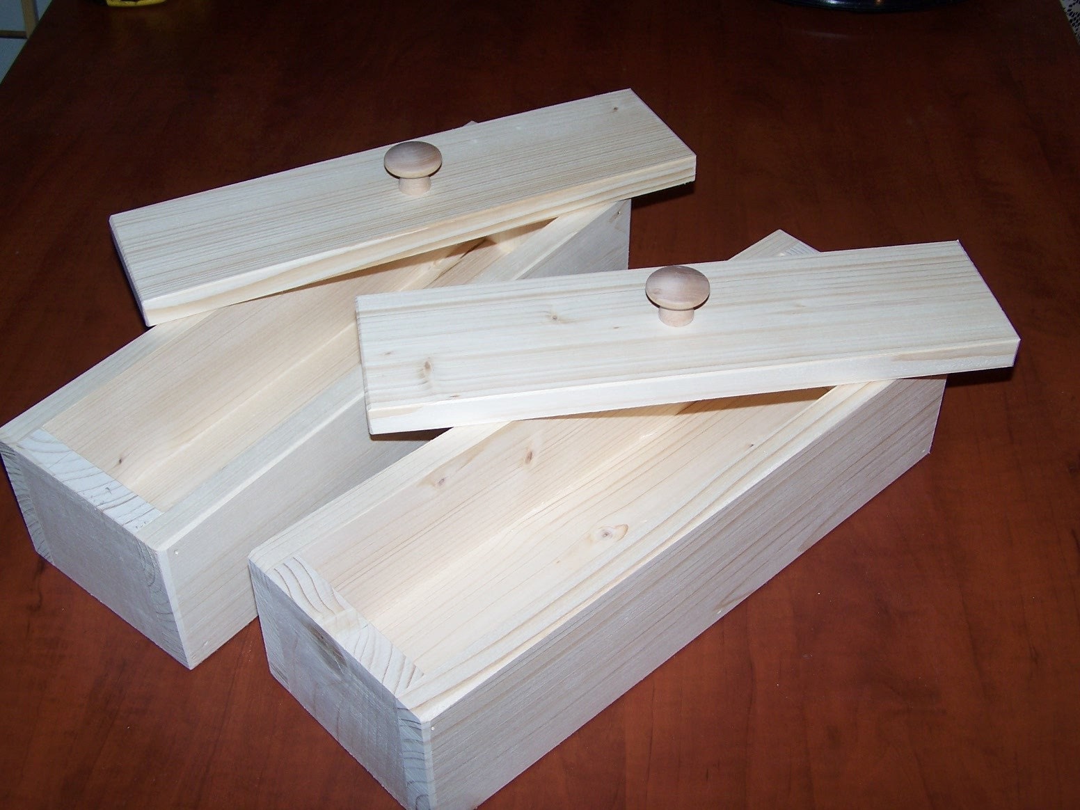 2 Wood wooden soap mold to make 23 lb loaf