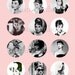 Breakfast at Tiffany's Digital Collage Sheet of 2 inch Circles Audrey Hepburn Movies No. 131 - INSTANT DOWNLOAD