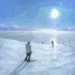 Islands in the Cloud, Original Ski Painting