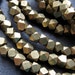 Faceted Nuggets Solid Brass Beads - 14 1/2 inches - 2mm X 2mm