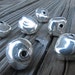 Like Stone Like Silver 6 Sterling Silver Chunky Nugget beads 12mm