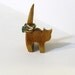 Cat Ring Holder Made Of Oak Wood