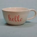 hello latte cup