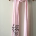 Sale. Jane Austen Quote Book Scarf in Pink. Mr. Darcy's Proposal. READY TO SHIP