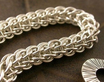 TUTORIAL - Full Persian Chain Maille Bracelet - Instant Download