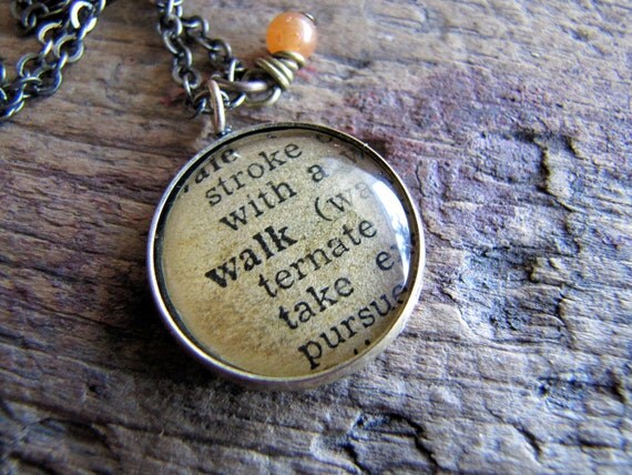 walk-dictionary-definition-charm-necklace-by-wildhearthealingarts