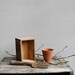 Vintage Rustic Garden Collection : French Pot, Tool and Wood Box