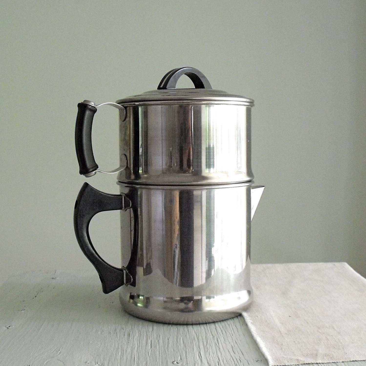 Vintage Lifetime Drip Coffee Maker with Bakelite by solsticehome