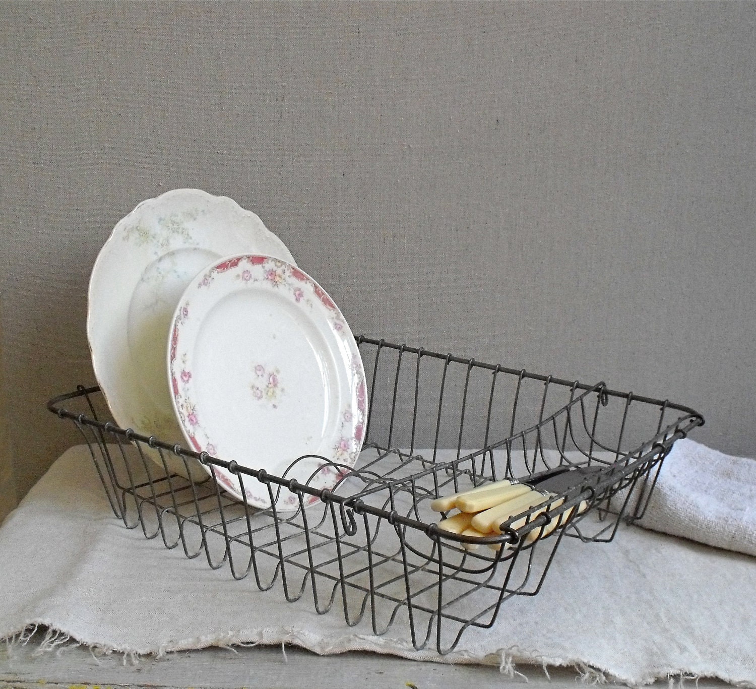 Vintage Wire Dish Rack Drainer