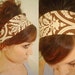 CHOCOLATE DAMASK brown cream English rose dress HEADBAND spring summer party