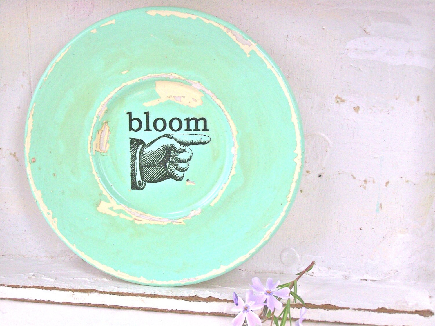 Shabby Chic Wall Decor Garden Sign BLOOM Modern Farmhouse
