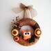 Yarn and Felt Wreath - Autumn Harvest Mini - Made to Order