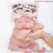 Baby Girl Hat Cloud 9 Newborn Photo Prop Poofy Pink and Mocha Handspun Yarn Childrens Toddler Hat by TrickyKnits