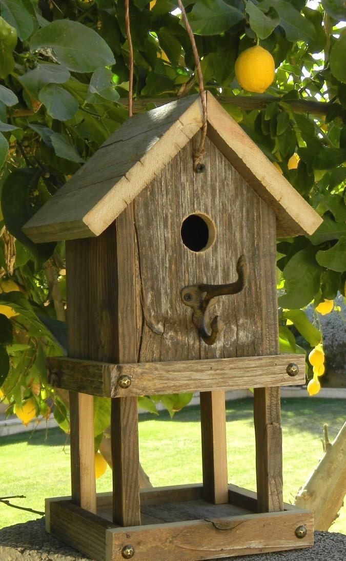 Rustic Birdhouse Feeder 264