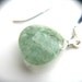 March Birthday Jewelry . Misted Aqua Quartz Faceted Teardrop Earrings . Simple Dangle . Pastel Teal Blue - Belle Collection