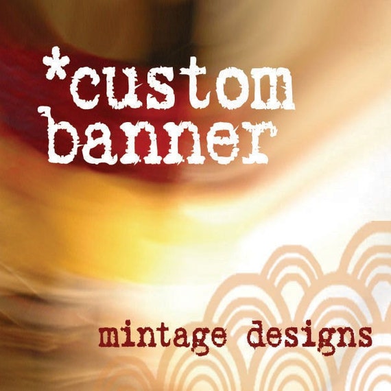 CUSTOM Etsy Banner Design