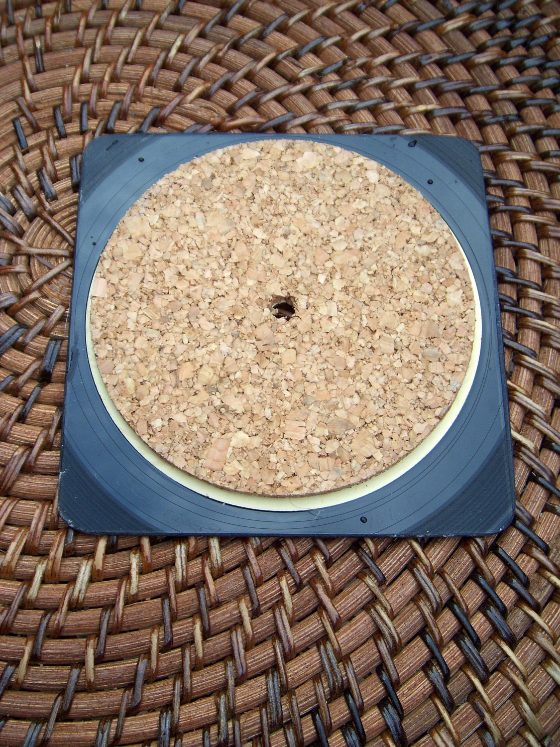 Repurposed Vinyl record coasters