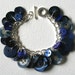 Button Bracelet Midnight Deep Blue