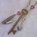 Love Hurts skeleton key necklace