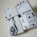 Sheet Music Pin - Black & White - Eco-Chic
