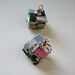 Eco Friendly Paper Earrings with Red Embelishments - Special Offer
