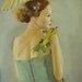 Grace's Parasol. Art Print