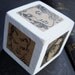 Six Portraits Original Ink Illustrations Wood Art Cube Block Part 2