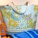 Extra Large Floral Beach Bag/Tote