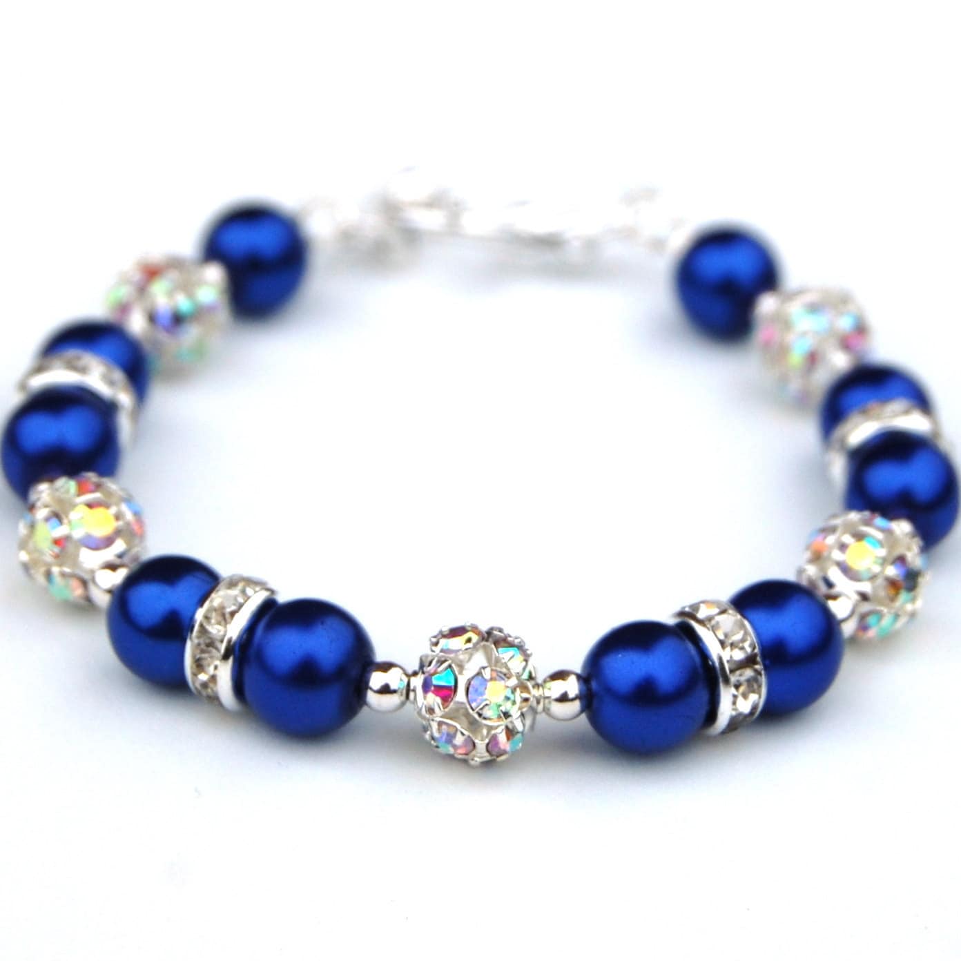 Royal Blue Bracelet Royal Blue Wedding Jewelry by AMIdesigns
