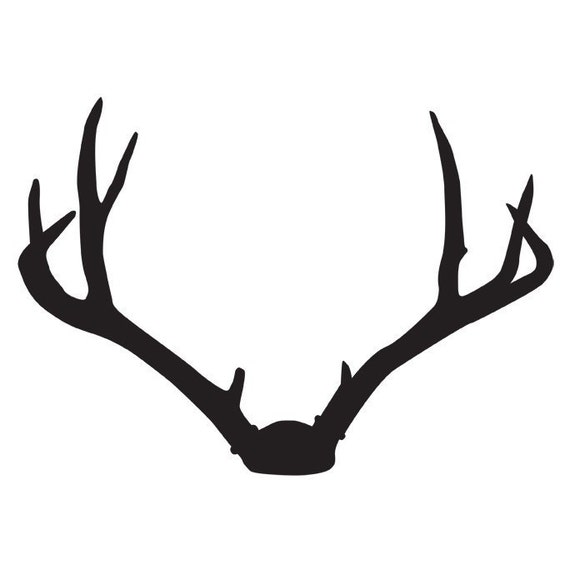Deer Antlers Wall Decal