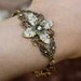 Ivory flower bracelet - weddings jewelry bridal jewelry ivory flower everyday wear jewelry