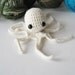 Baby Ghost Octopus Amigurumi in Merino Wool - Tree Octopus Christmas Ornament