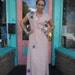 Vintage 1940s Dress Fabulous Informal Hostess Swing Dress Gown 36 Bust FREE U S SHIPPING