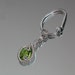 Belly Button Ring Peridot Gemstone Charm in Sterling Silver Body Jewelry