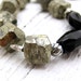 Pyrite Sterling Silver Statement Luxe Necklace / Urban Industrial / Natural Neutral Chunky / LAY AWAY Plan