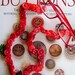 Vintage Button Eyeglass Chain - Red Hat Society