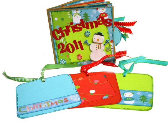 SALE Premade Scrapbook Christmas 2011 Paper Bag Album