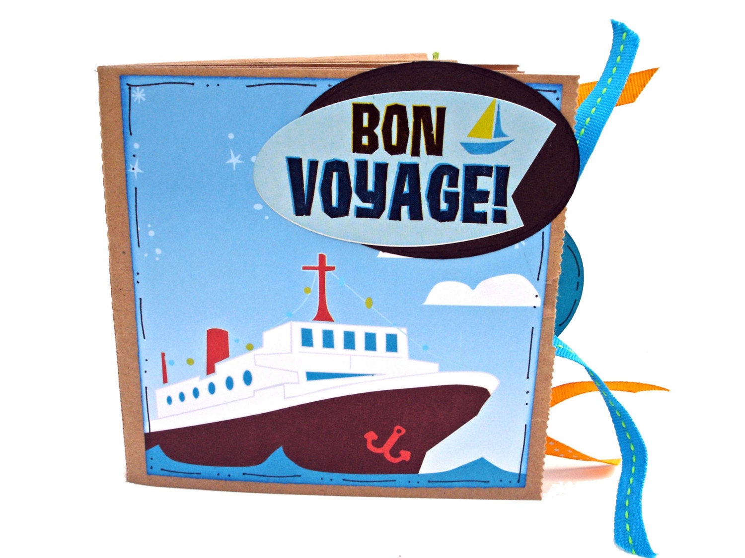 Bon Voyage Paper Bag Travel Scrapbook