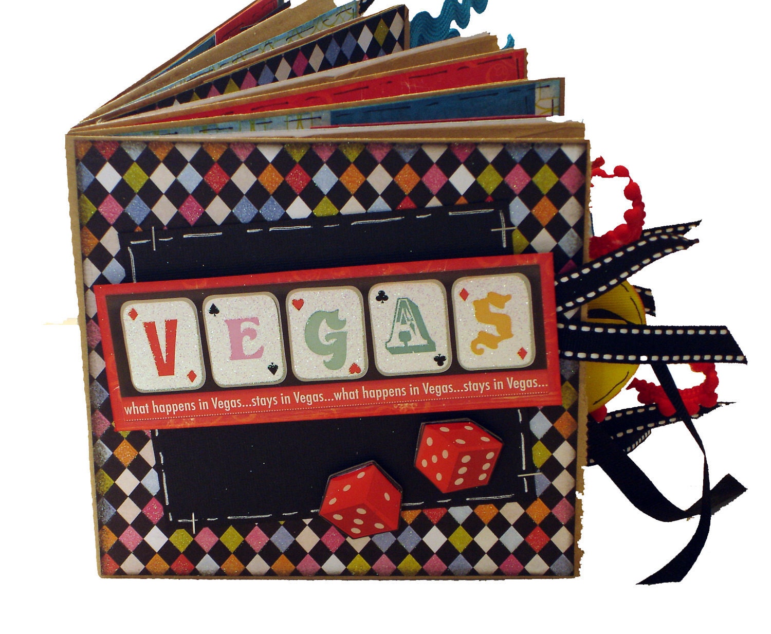 Las Vegas Travel Scrapbook Paper Bag Album