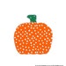 Pumpkin And Stem...Fabric Iron On Applique(s)