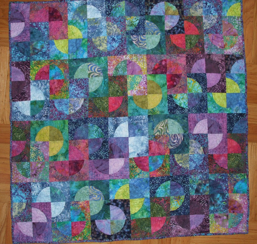 Jewel Tone Batik Quilt