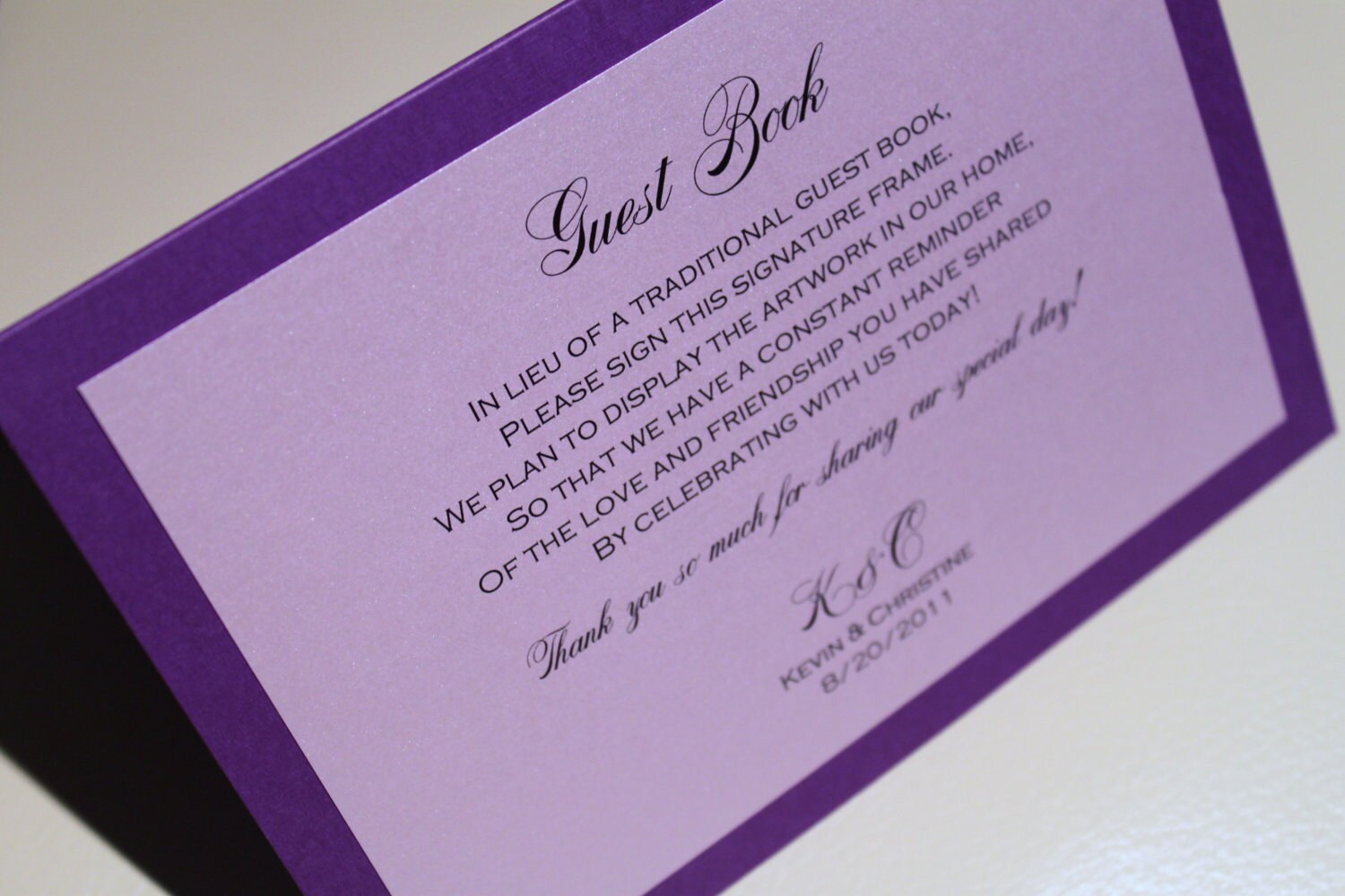photo guest book sign