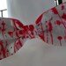 zombie bride groom DEXTER wedding blood splattered white bridal BOW TIE halloween costume