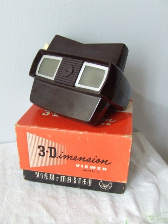 Vintage ViewMaster 3 Dimensional Viewer Model E USA Bakelite