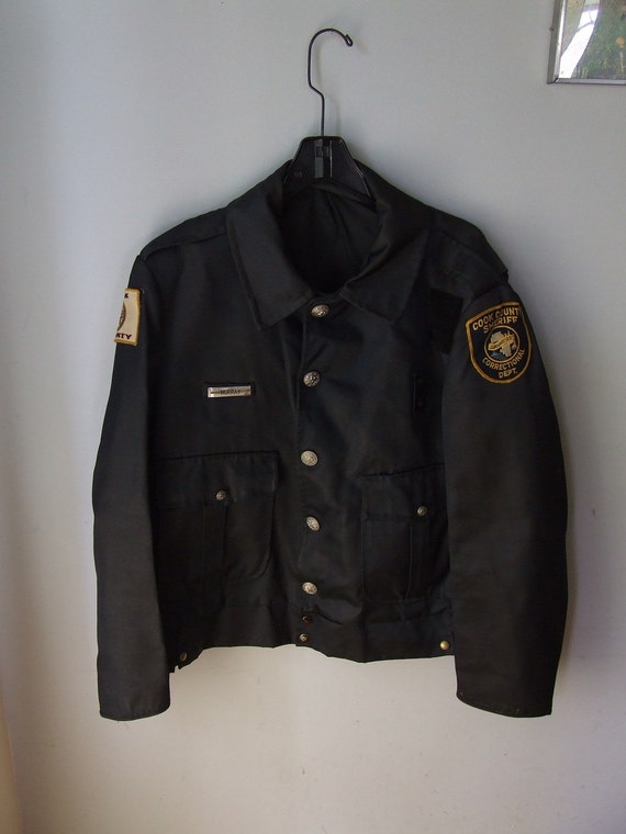 Vintage Police Uniform Jacket Chicago Cook by StilettoGirlVintage