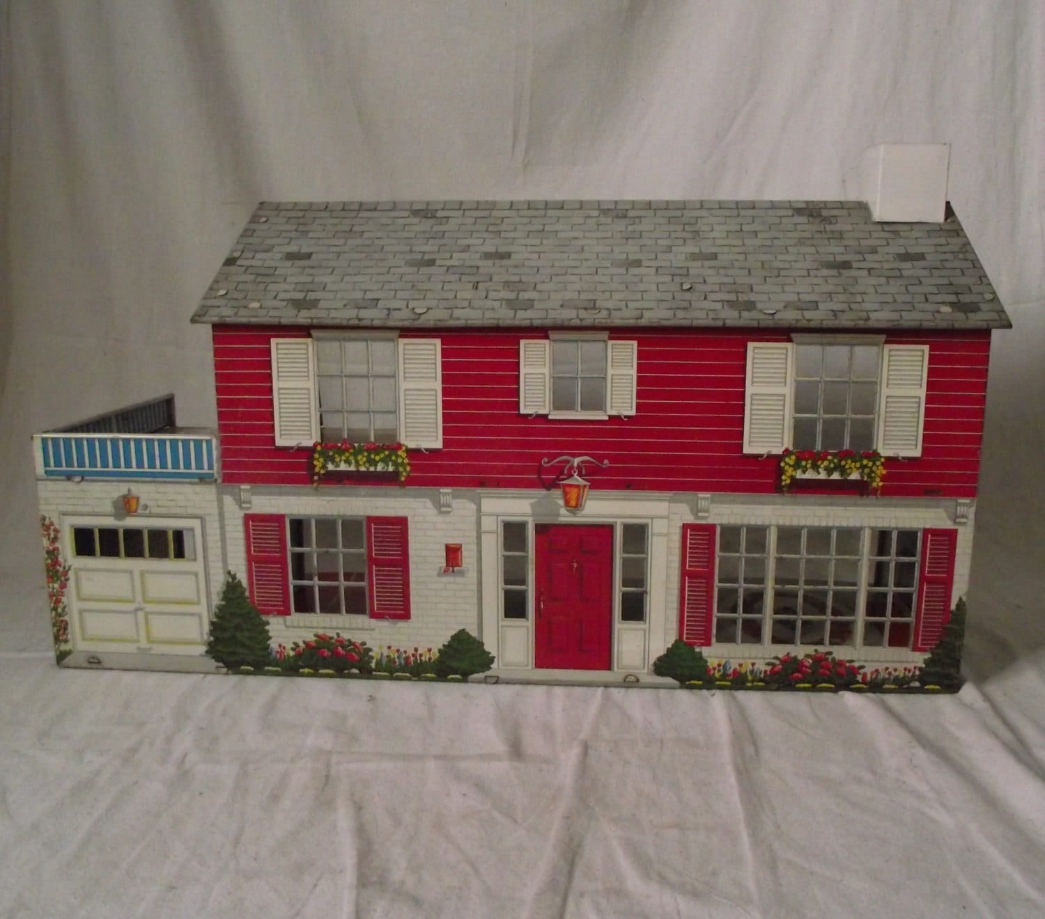 old metal doll houses