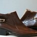 Vaneli Italian Chocolate Leather Boots Size 6.5